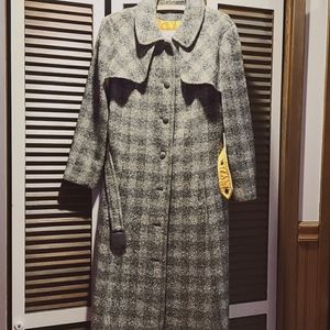 Vintage Plaid Pendleton Trench Coat